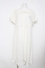 画像1: merry jenny / rabbit刺繍ガーゼワンピース F ホワイト Y-26-03-11-053-LO-OP-SZ-ZY (1)