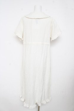 画像2: merry jenny / rabbit刺繍ガーゼワンピース F ホワイト Y-26-03-11-053-LO-OP-SZ-ZY