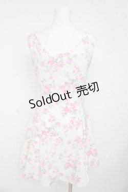 画像2: LIZ LISA / ブーケ柄編み上げワンピース 0 オフ白 Y-26-03-11-055-LO-OP-SZ-ZY