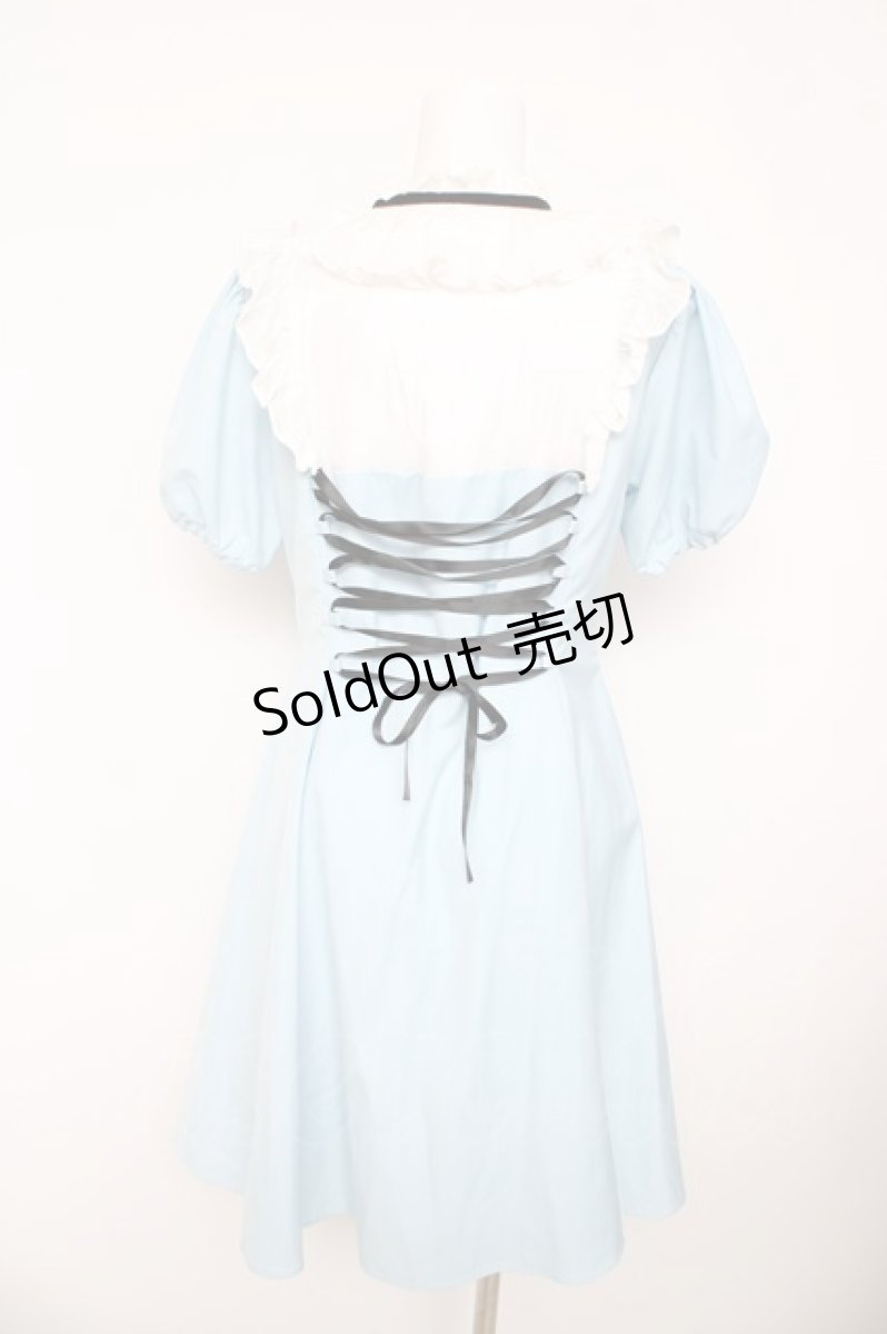 画像2: White Moon / アリス風ワンピース  サックス Y-26-03-11-058-LO-OP-SZ-ZY (2)