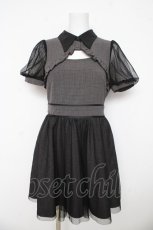画像1: pium / ドットチュールカットアウトワンピース F グレー Y-26-03-11-059-LO-OP-SZ-ZS (1)