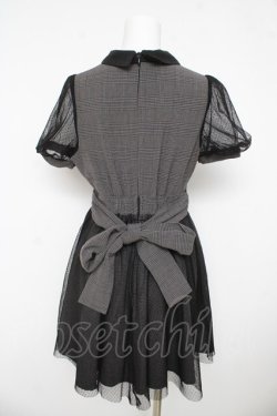 画像2: pium / ドットチュールカットアウトワンピース F グレー Y-26-03-11-059-LO-OP-SZ-ZY