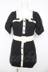 画像1: Bubbles / ポイントレザーリボンワンピース F ブラック Y-26-03-11-062-CA-OP-NS-ZY (1)