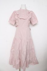 画像1: Ank Rouge / ティアードヨークワンピース M ピンク Y-26-03-11-063-CA-OP-SZ-ZY (1)