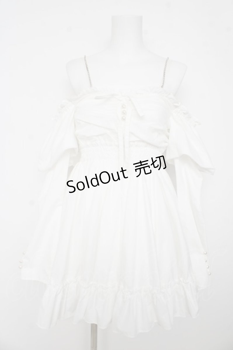画像1: Ank Rouge / オフショルドーリーワンピース M 白 Y-26-03-11-064-CA-OP-SZ-ZY (1)