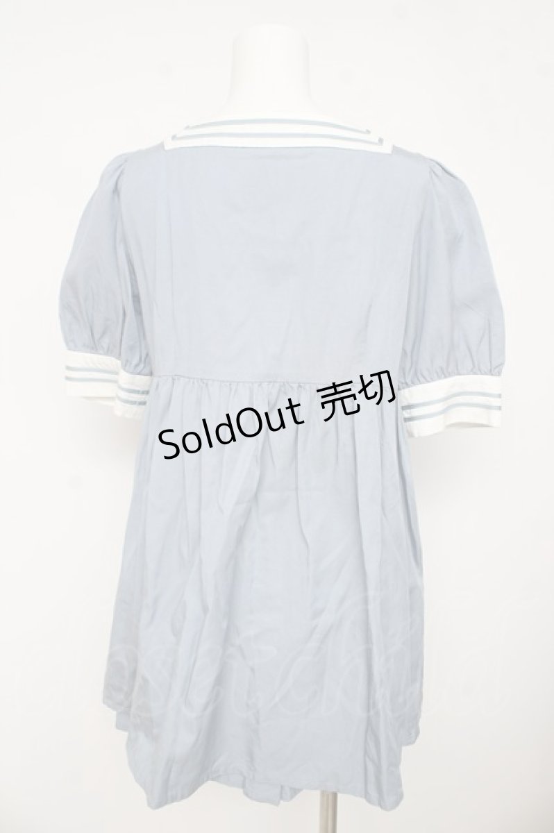 画像2: MILK / Sailor Set Up  サックス Y-26-03-11-066-ML-OP-SZ-ZY (2)