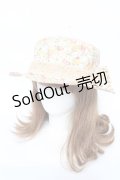 axes femme / コサージュ付フラワーハット  マルチ Y-26-03-11-005-AX-AC-SZ-ZY