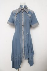 画像1: Rozen Kavalier / 2重襟シャツワンピース  ブルー Y-26-03-11-069-OO-OP-SZ-ZY (1)