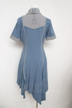 画像2: Rozen Kavalier / 2重襟シャツワンピース  ブルー Y-26-03-11-069-OO-OP-SZ-ZY