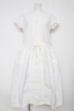 画像1: PINK HOUSE / ノーカラー半袖ワンピース F 白 Y-26-03-11-071-LO-OP-SZ-ZY (1)