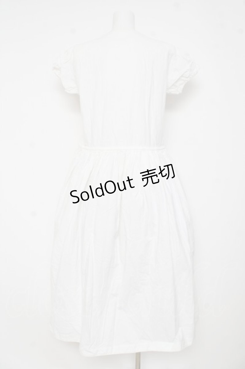 画像2: PINK HOUSE / ノーカラー半袖ワンピース F 白 Y-26-03-11-071-LO-OP-SZ-ZY (2)