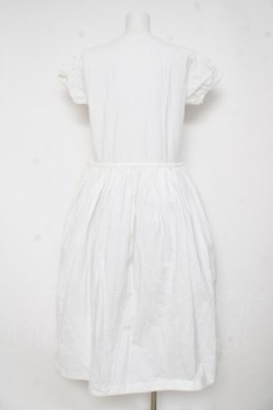 画像2: PINK HOUSE / ノーカラー半袖ワンピース F 白 Y-26-03-11-071-LO-OP-SZ-ZY