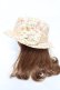 画像2: axes femme / コサージュ付フラワーハット  マルチ Y-26-03-11-005-AX-AC-SZ-ZY (2)