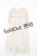 Perla nell' ostrica / フリルカラーワンピース  ベージュ Y-26-03-11-072-EL-OP-SZ-ZY