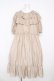 画像1: Perla nell' ostrica / フリルカラーワンピース  ベージュ Y-26-03-11-072-EL-OP-SZ-ZY (1)