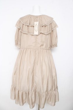 画像2: Perla nell' ostrica / フリルカラーワンピース  ベージュ Y-26-03-11-072-EL-OP-SZ-ZY