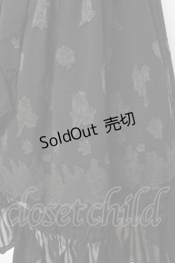 画像3: ATELIER PIERROT / オパール薔薇柄シャーリングワンピース  黒 Y-26-03-11-074-EL-OP-SZ-ZY