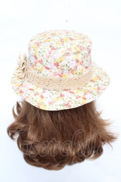 画像3: axes femme / コサージュ付フラワーハット  マルチ Y-26-03-11-005-AX-AC-SZ-ZY