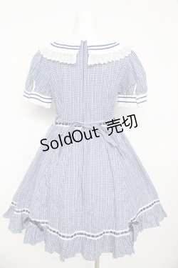 画像2: BABY, THE STARS SHINE BRIGHT / からみギンガムワンピース  ネイビー Y-26-03-11-075-BA-OP-AS-ZY