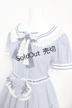 画像3: BABY, THE STARS SHINE BRIGHT / からみギンガムワンピース  ネイビー Y-26-03-11-075-BA-OP-AS-ZY