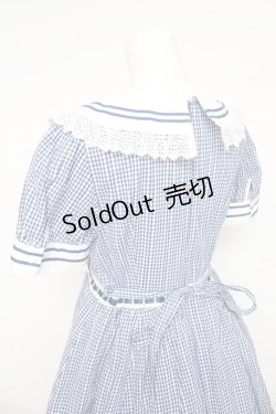 画像5: BABY, THE STARS SHINE BRIGHT / からみギンガムワンピース  ネイビー Y-26-03-11-075-BA-OP-AS-ZY