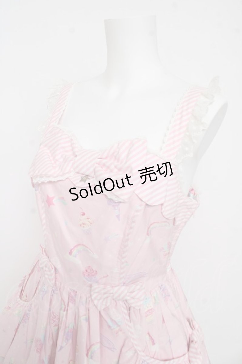 画像3: Angelic Pretty / MilkyPlanetジャンパースカート  ピンク Y-26-03-11-076-AP-OP-AS-ZY (3)