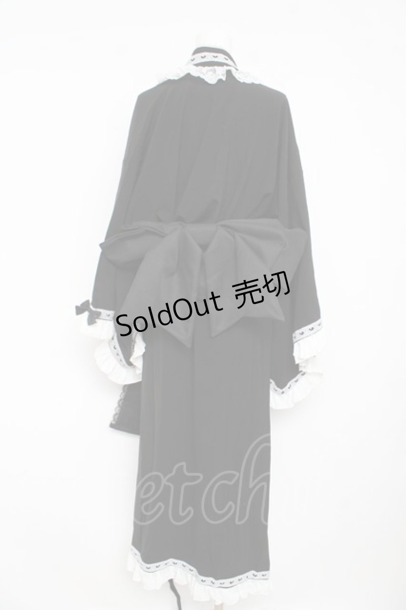 画像2: DearMyLove / ハートレースフリルセバレート浴衣 ３L 黒 Y-26-03-11-078-EL-TO-SZ-ZY (2)