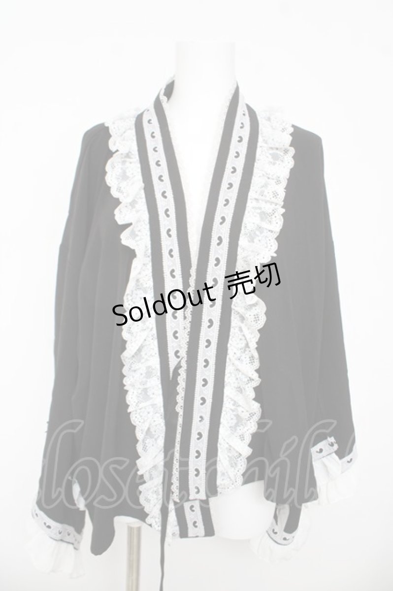 画像4: DearMyLove / ハートレースフリルセバレート浴衣 ３L 黒 Y-26-03-11-078-EL-TO-SZ-ZY (4)