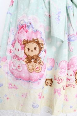 画像3: BABY, THE STARS SHINE BRIGHT / くみゃちゃんのマリンアイランドスカート  ミント Y-26-03-11-079-BA-OP-SZ-ZY