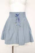 Secret Honey / 編み上げバックリボンスカート 2 ブルー Y-26-03-11-080-CA-SK-SZ-ZY