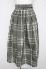 画像1: an another angelus / ビッグチェックタックスカート F グリーン Y-26-03-11-085-CA-SK-SZ-ZY (1)