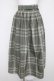 画像1: an another angelus / ビッグチェックタックスカート F グリーン Y-26-03-11-085-CA-SK-SZ-ZY (1)