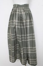 画像2: an another angelus / ビッグチェックタックスカート F グリーン Y-26-03-11-085-CA-SK-SZ-ZY (2)