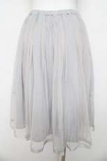 画像2: F i.n.t / リボン付きチュールスカート  グレー Y-26-03-11-086-CA-SK-SZ-ZY (2)