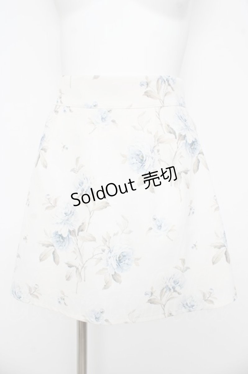 画像1: evelyn / 花柄台形スカート  オフ Y-26-03-11-089-LO-SK-SZ-ZY (1)
