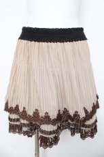 画像1: axes femme / アコーディオンプリーツスカート M ベージュ Y-26-03-11-091-AX-SK-SZ-ZI (1)