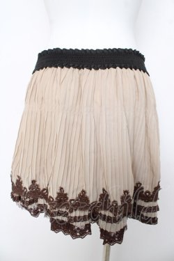 画像2: axes femme / アコーディオンプリーツスカート M ベージュ Y-26-03-11-091-AX-SK-SZ-ZY