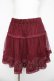 画像1: axes femme / ドットフロッキーチュールスカート M ワイン Y-26-03-11-092-AX-SK-SZ-ZY (1)