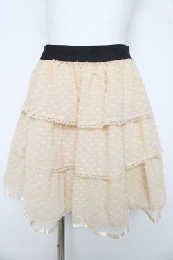 画像1: axes femme / リボンドットスカート M 生成り Y-26-03-11-097-AX-SK-SZ-ZY