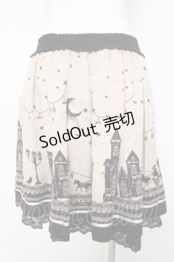 画像2: axes femme POETIQUE / メルヘン柄スカート M ベージュ Y-26-03-11-101-AX-SK-SZ-ZY