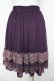 画像2: axes femme / カラー刺繍Aラインスカート M 紫 Y-26-03-11-103-AX-SK-SZ-ZY (2)