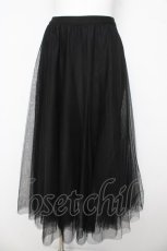 画像1: axes femme / ロングチュールスカート M 黒 Y-26-03-11-105-AX-SK-SZ-ZY (1)