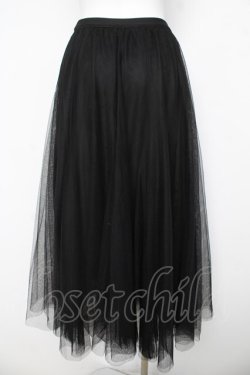画像2: axes femme / ロングチュールスカート M 黒 Y-26-03-11-105-AX-SK-SZ-ZY