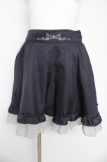 画像1: axes femme / ウエスト刺繍キュロットスカート  紺 Y-26-03-11-106-AX-SK-SZ-ZS (1)