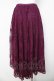 画像2: axes femme / オーナメントレーススカート M パープル Y-26-03-11-109-AX-SK-SZ-ZY (2)