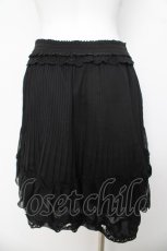 画像2: axes femme / 裾パールシフォンスカート M 黒 Y-26-03-11-110-AX-SK-SZ-ZI (2)