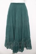 axes femme / ティアードボリューミースカート M グリーン Y-26-03-11-115-AX-SK-SZ-ZY