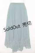axes femme / ティアードボリューミースカート M グリーン Y-26-03-11-115-AX-SK-SZ-ZY