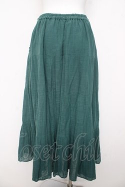 画像2: axes femme / ティアードボリューミースカート M グリーン Y-26-03-11-115-AX-SK-SZ-ZY