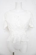 LIZ LISA / レースアップパワショルトップス 0 白 Y-26-03-11-009-LO-TO-SZ-ZY